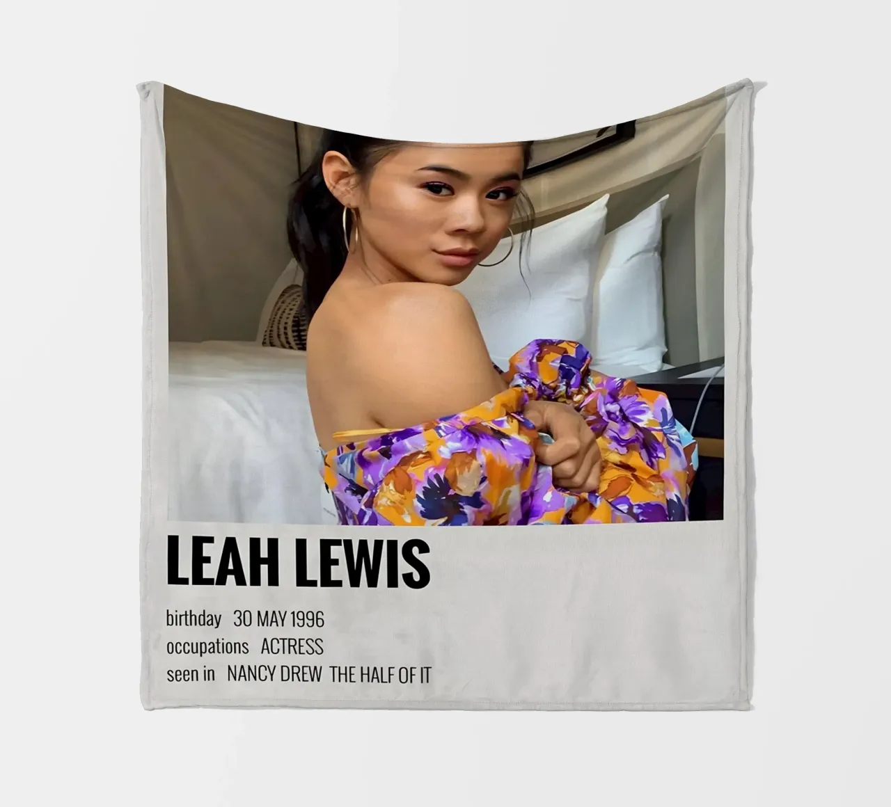 LEAH LEWIS fleece blanket by MVFminimalist