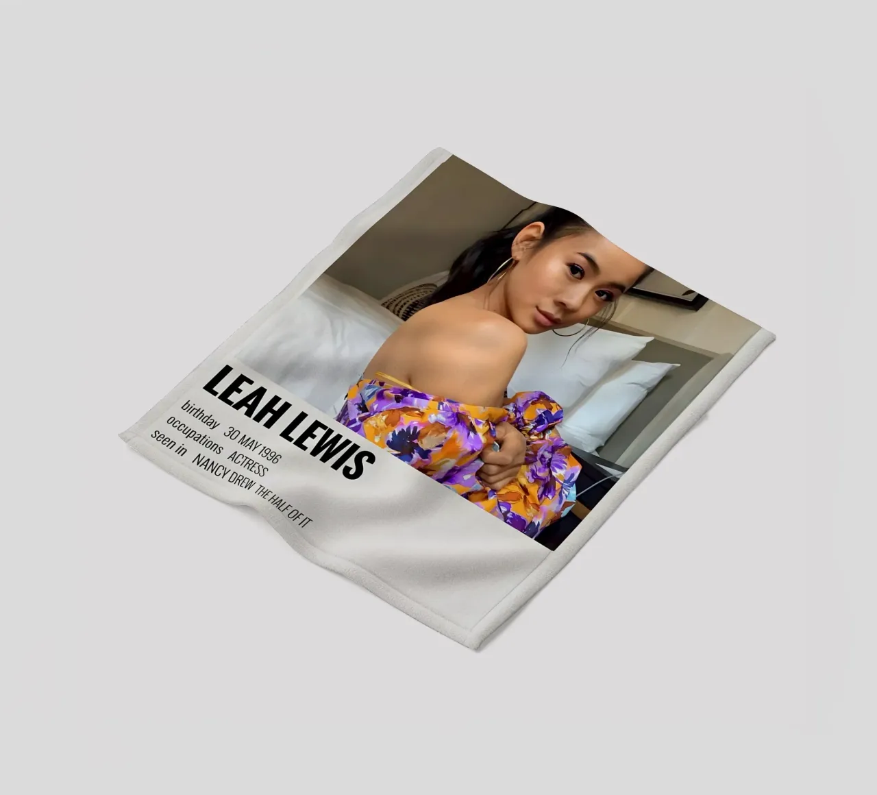 LEAH LEWIS fleece blanket by MVFminimalist