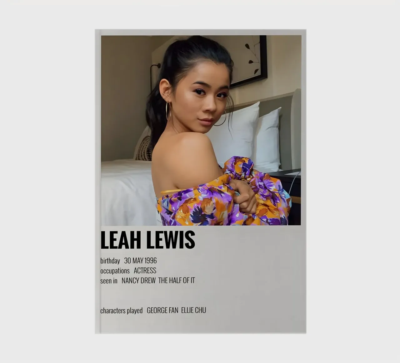 LEAH LEWIS notebook by MVFminimalist