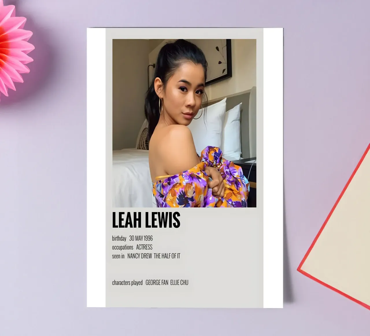 LEAH LEWIS sticker sheet by MVFminimalist