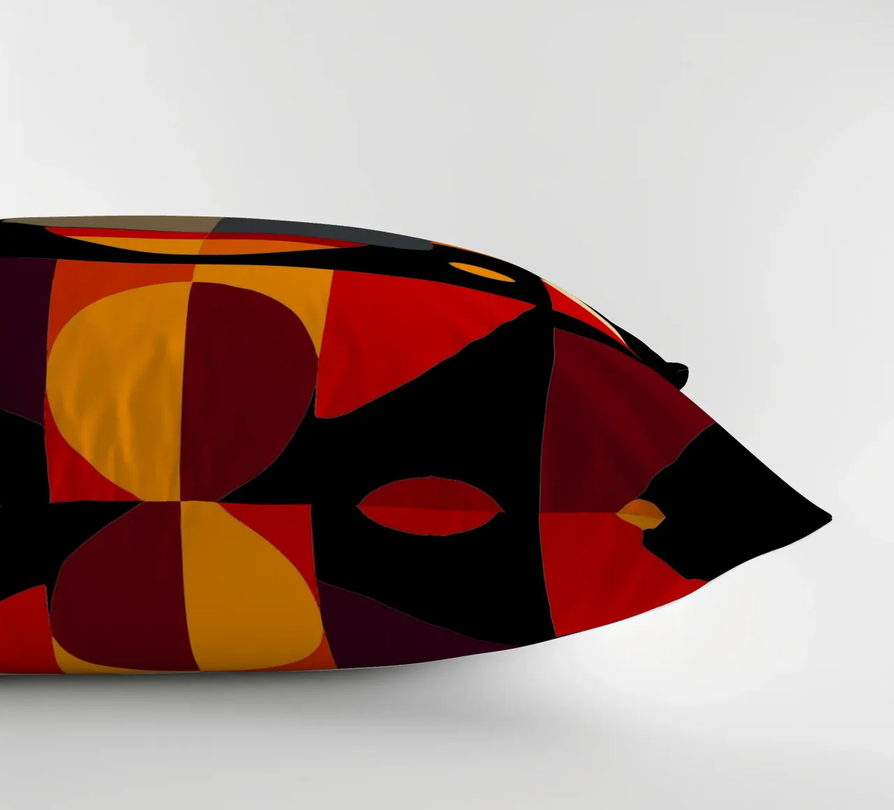 ilustrazione geometrica dell'ippopotamo cuscino da nemaro