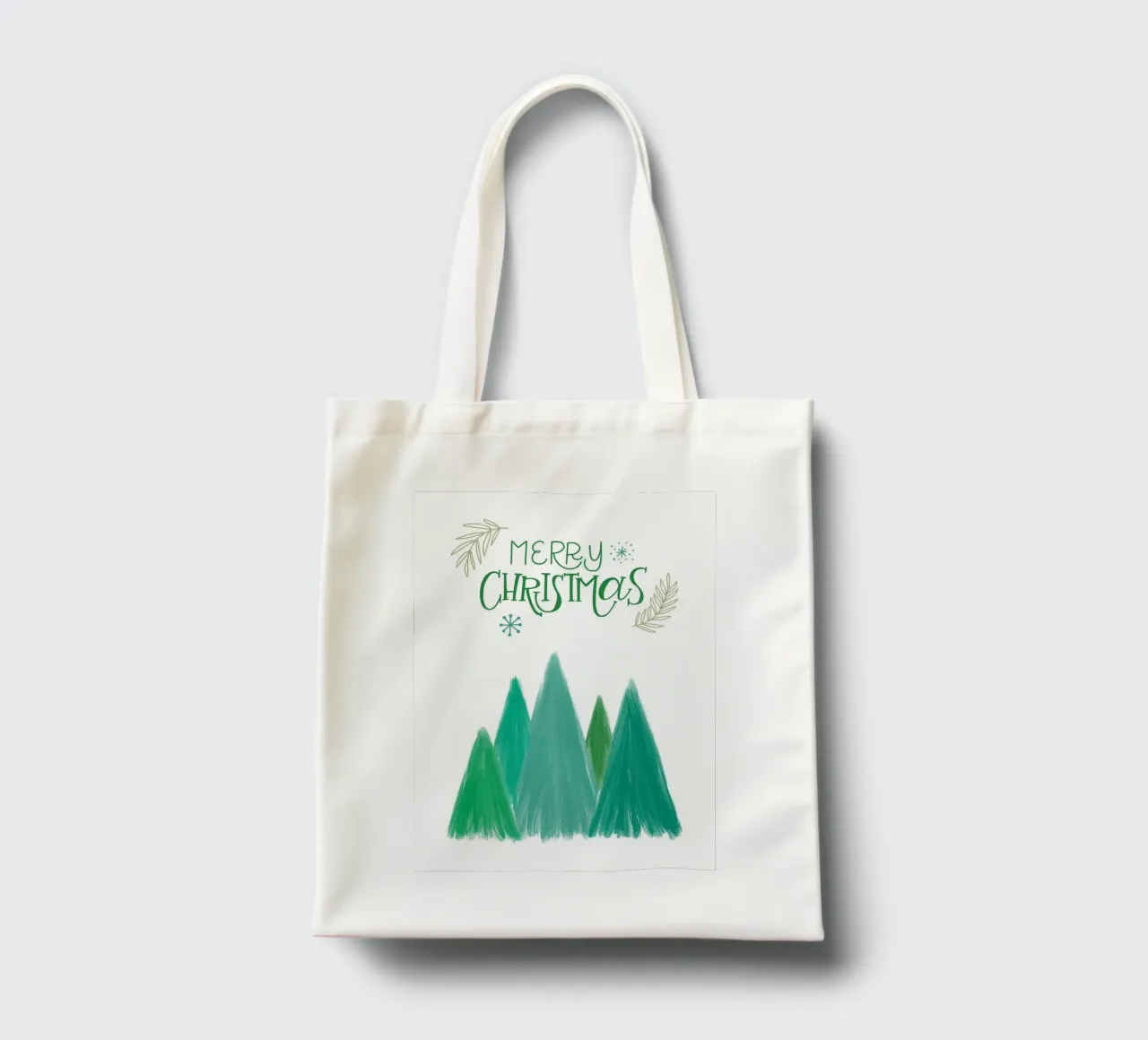 Merry Christmas Tree tote bag by Brandi N Huskey