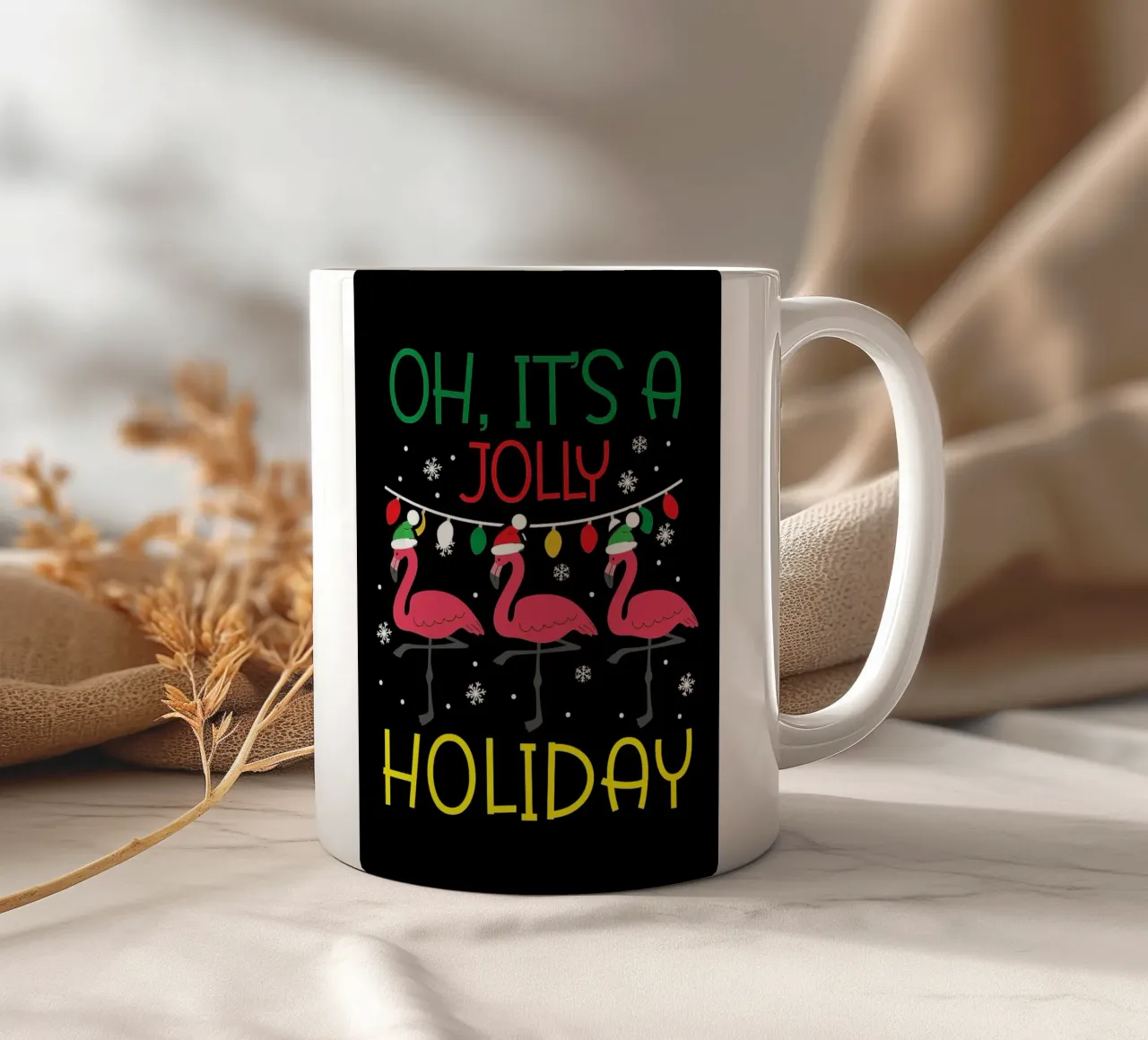 Oh Its A Jolly Holiday tazza in ceramica da Brandi N Huskey
