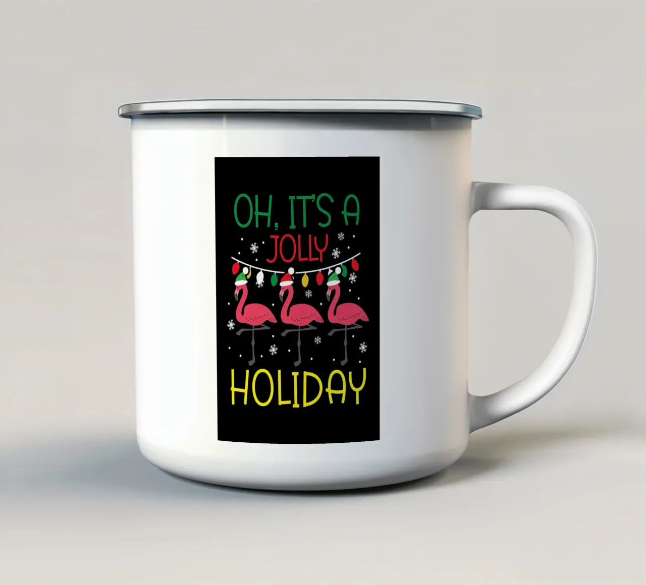 Oh Its A Jolly Holiday tazza in smalto da Brandi N Huskey