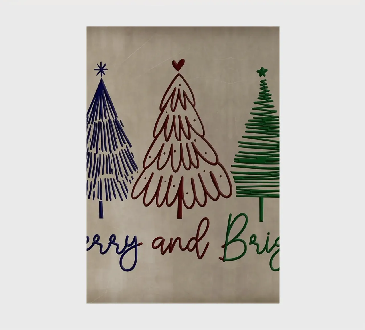 Arbres de Noël joyeux et lumineux carnet de notes de Brandi N Huskey