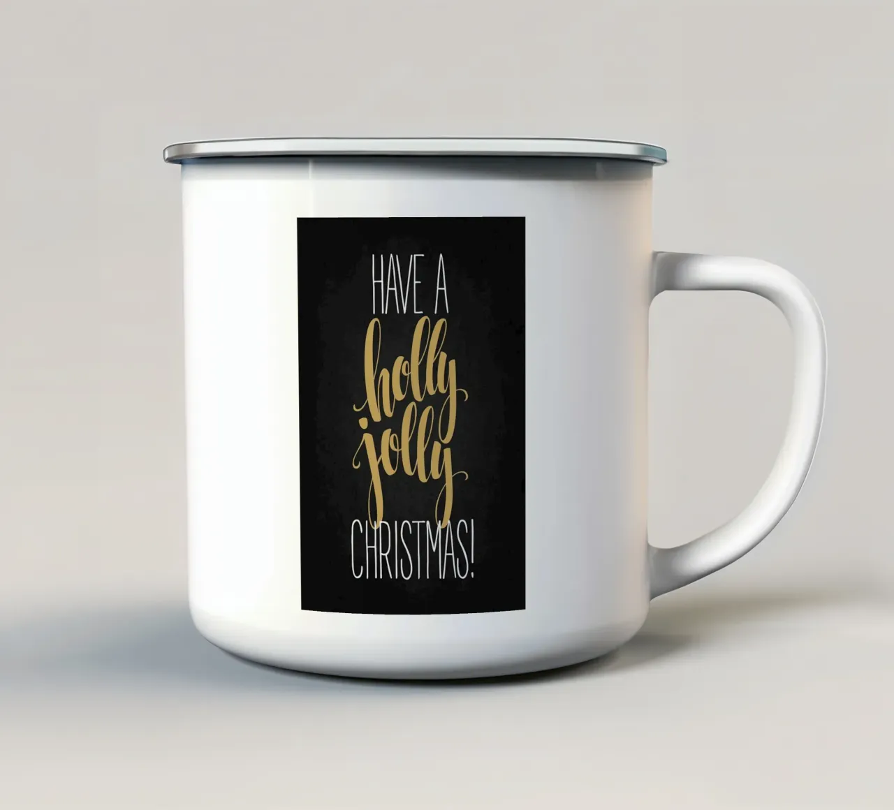 Natale gioioso tazza in smalto da Brandi N Huskey