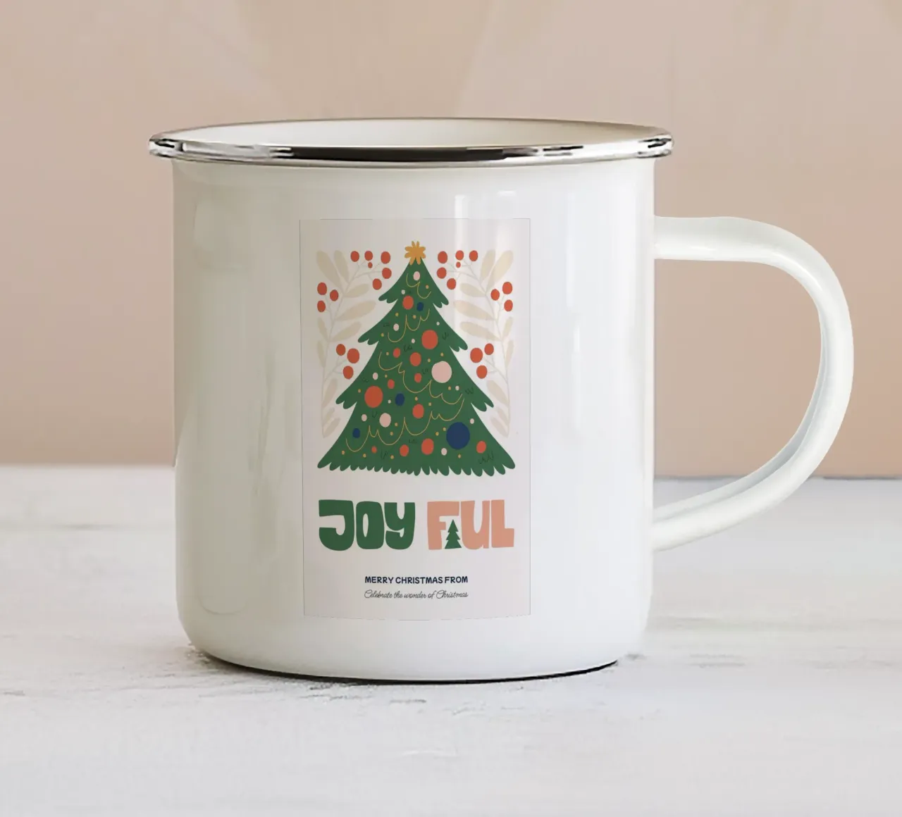 Buon Natale tazza in smalto da Brandi N Huskey