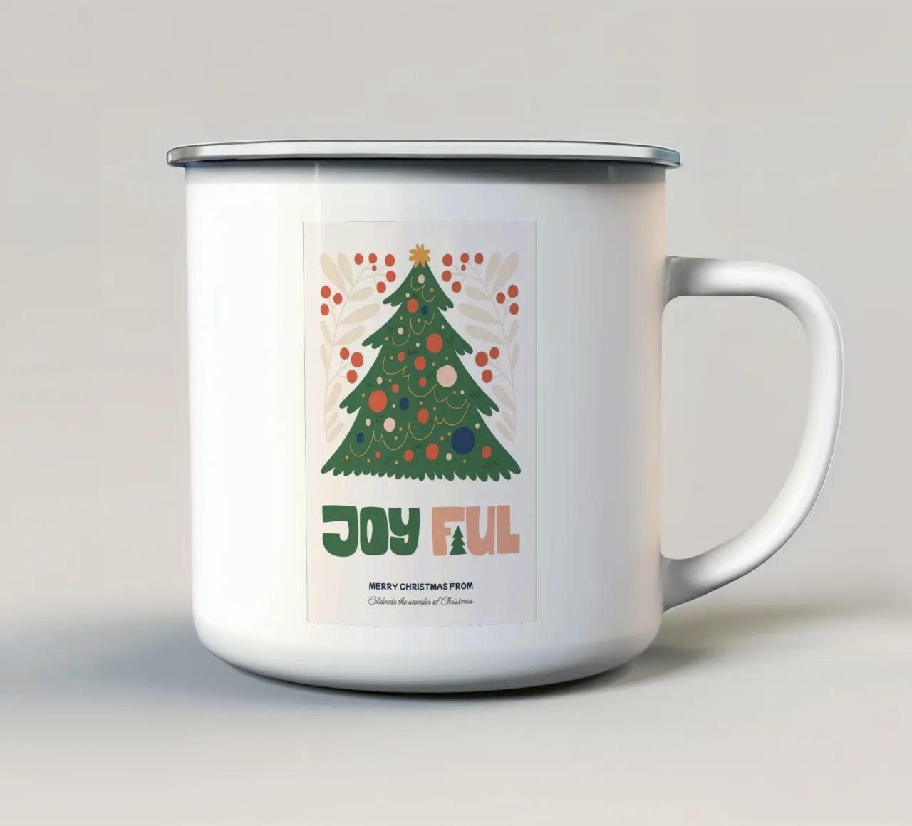 Buon Natale tazza in smalto da Brandi N Huskey