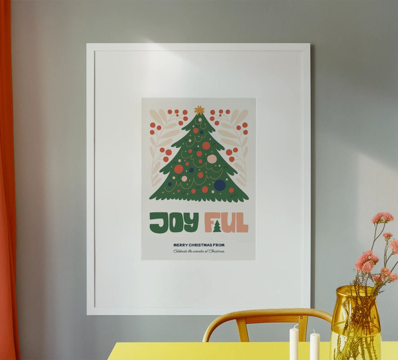Frohe Weihnachten Poster von Brandi N Huskey