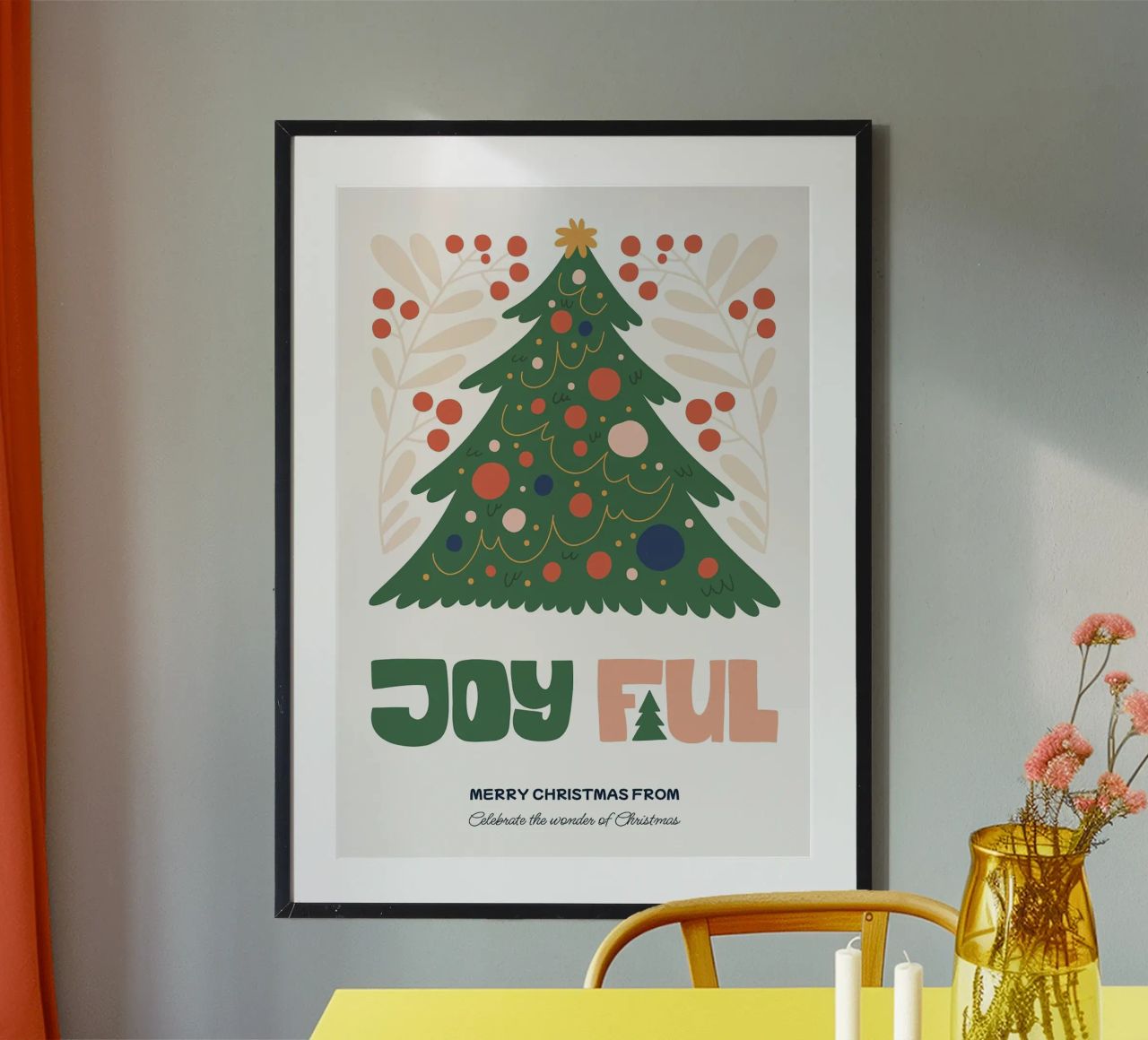 Frohe Weihnachten Poster von Brandi N Huskey