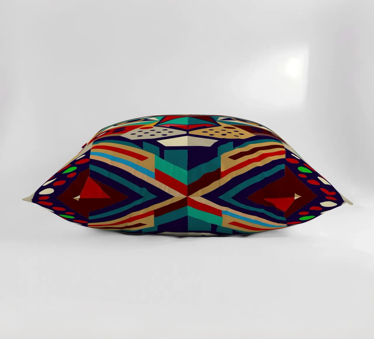 jaguar geometrics ilustration decorative cushion by nemaro
