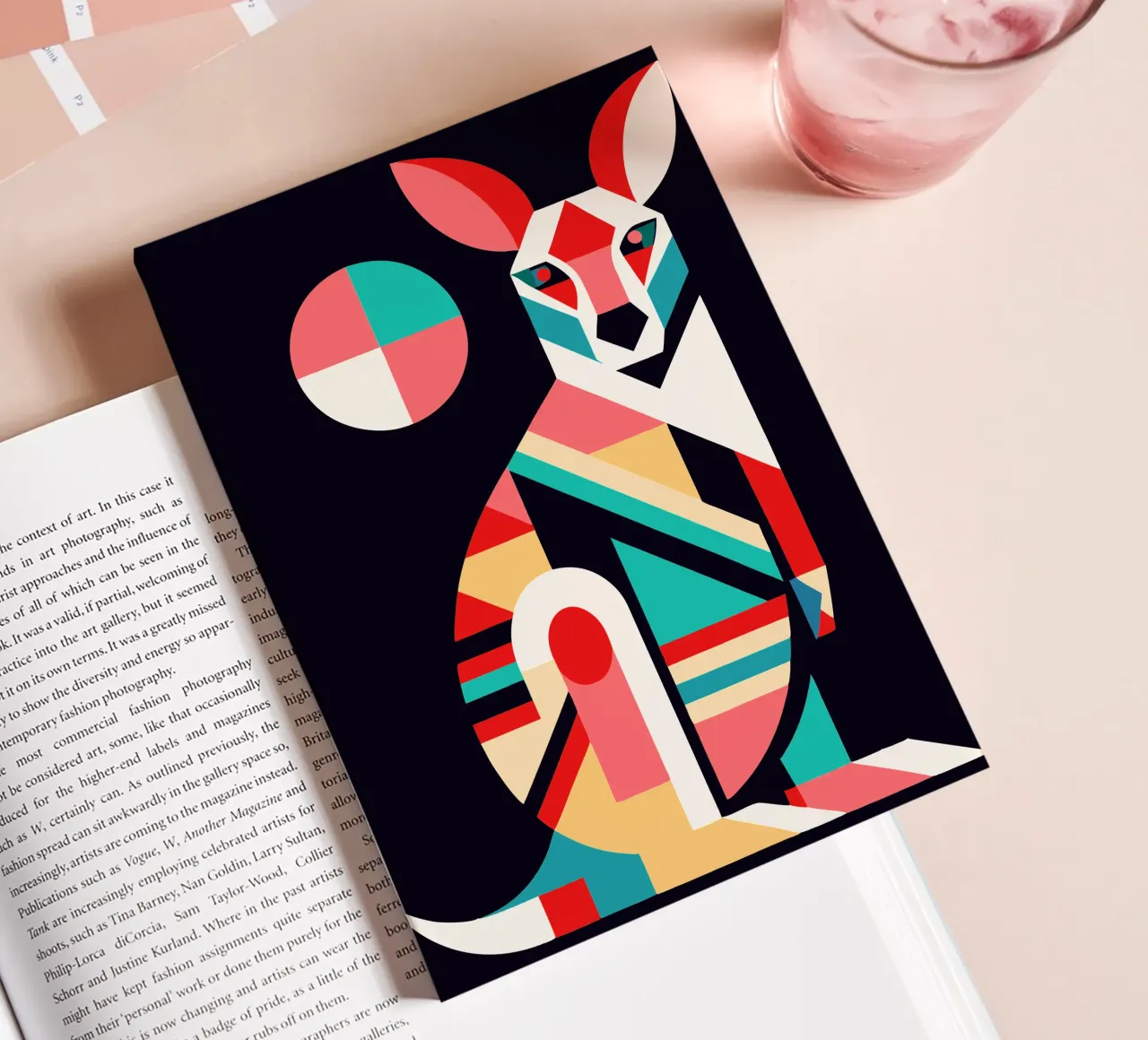 kangaroo geometrics ilustration notebook by nemaro
