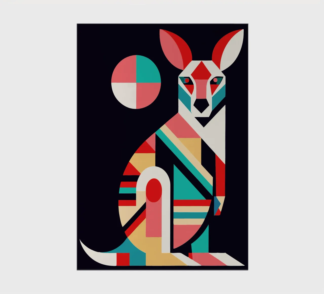 kangaroo geometrics ilustration notebook by nemaro