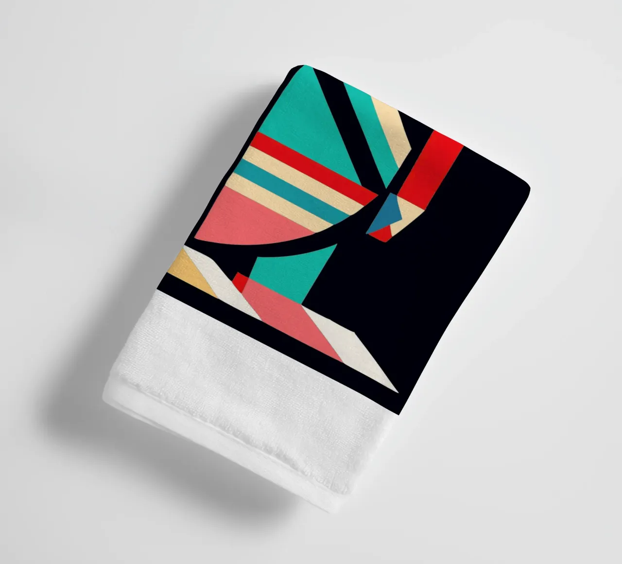 kangaroo geometrics ilustration towel by nemaro