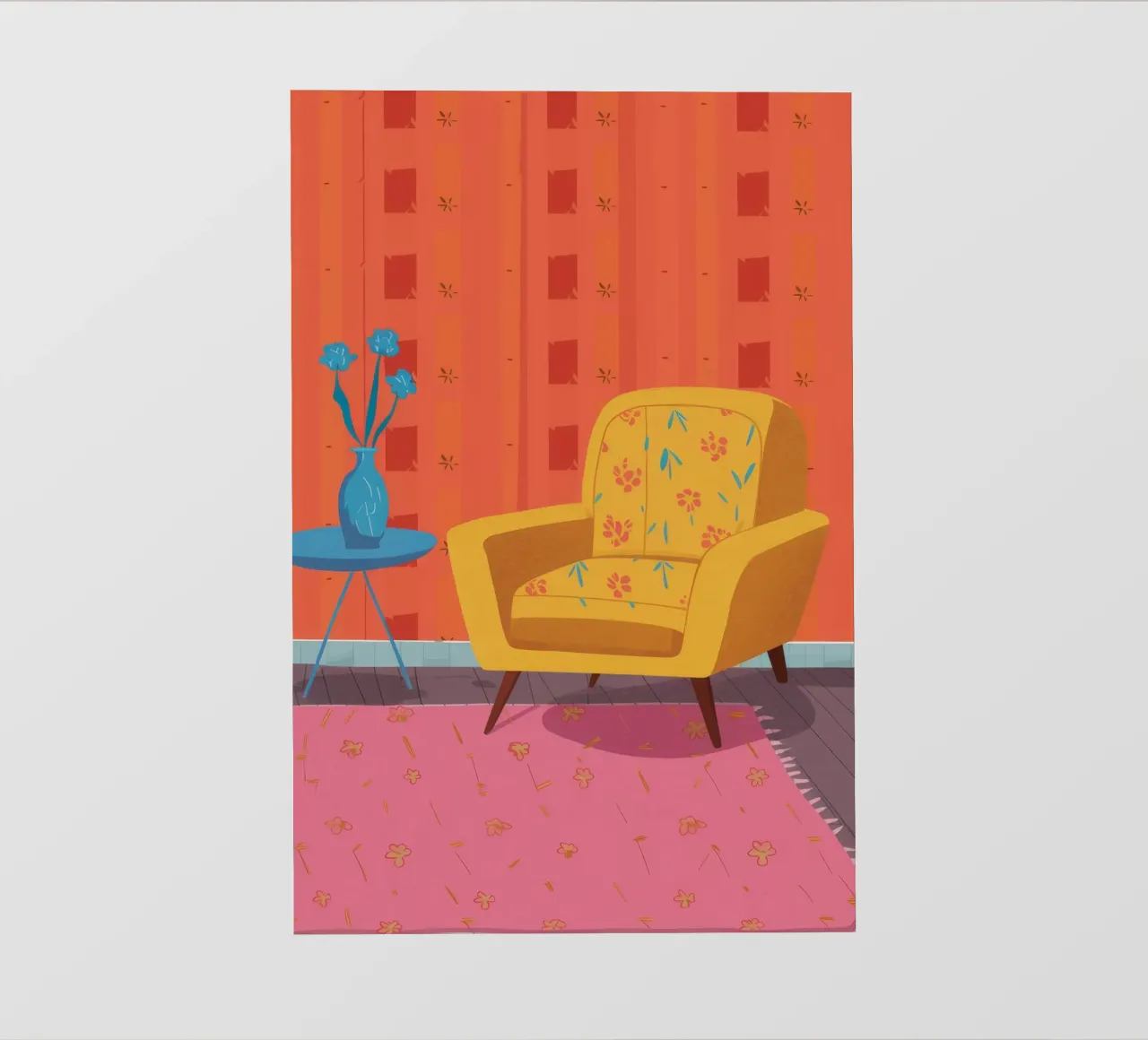 Yellow Chair Solitude backlit film by Tiga Bersama