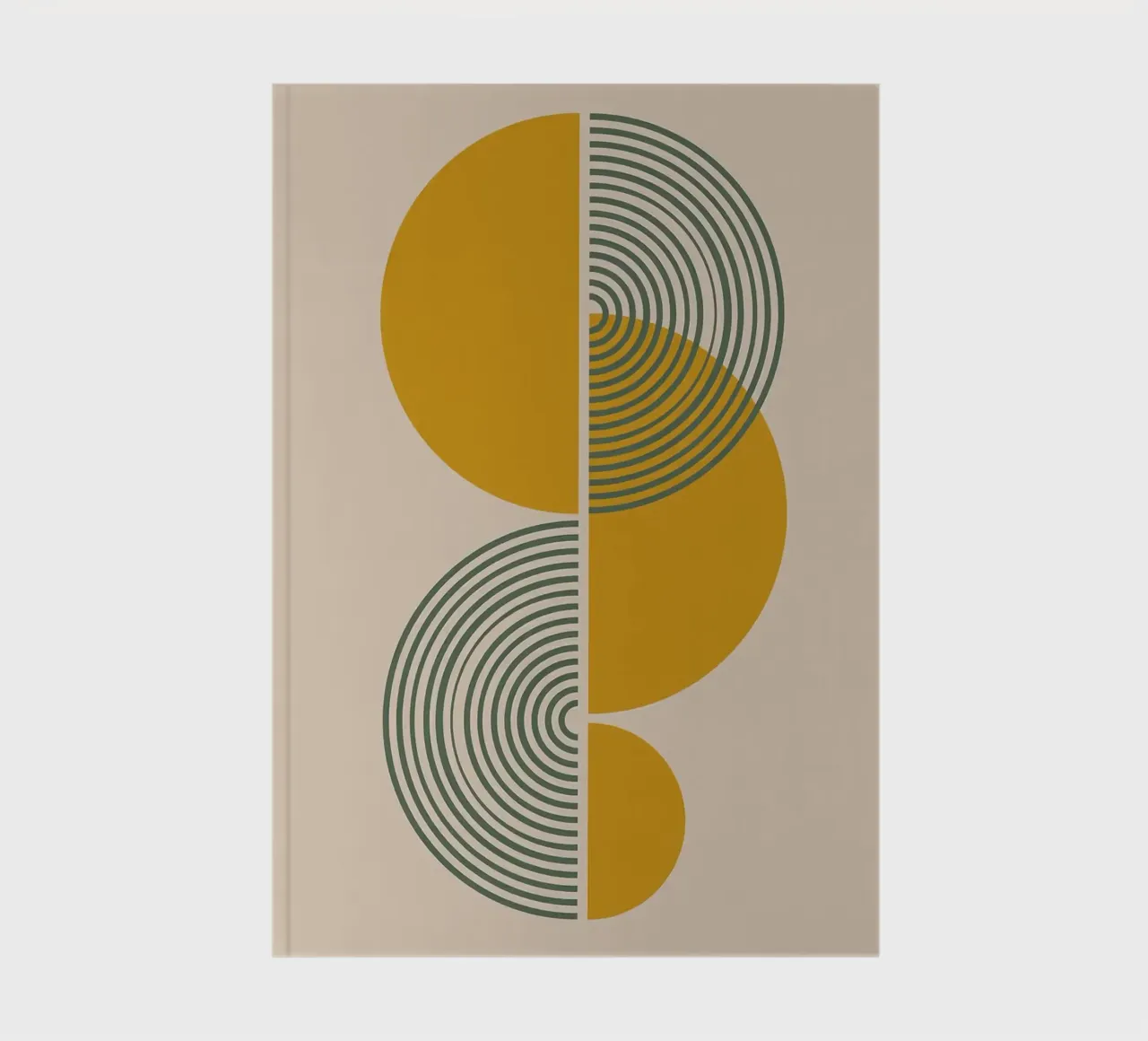 Abstrakte Geometrische Kunst 1 Notizbuch von MinimalistDesign