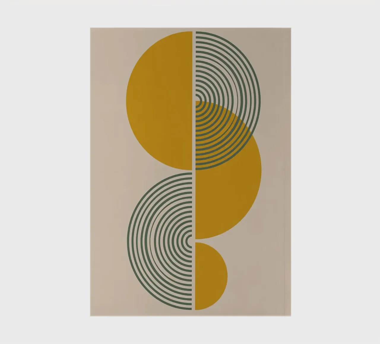 Abstrakte Geometrische Kunst 1 Notizbuch von MinimalistDesign