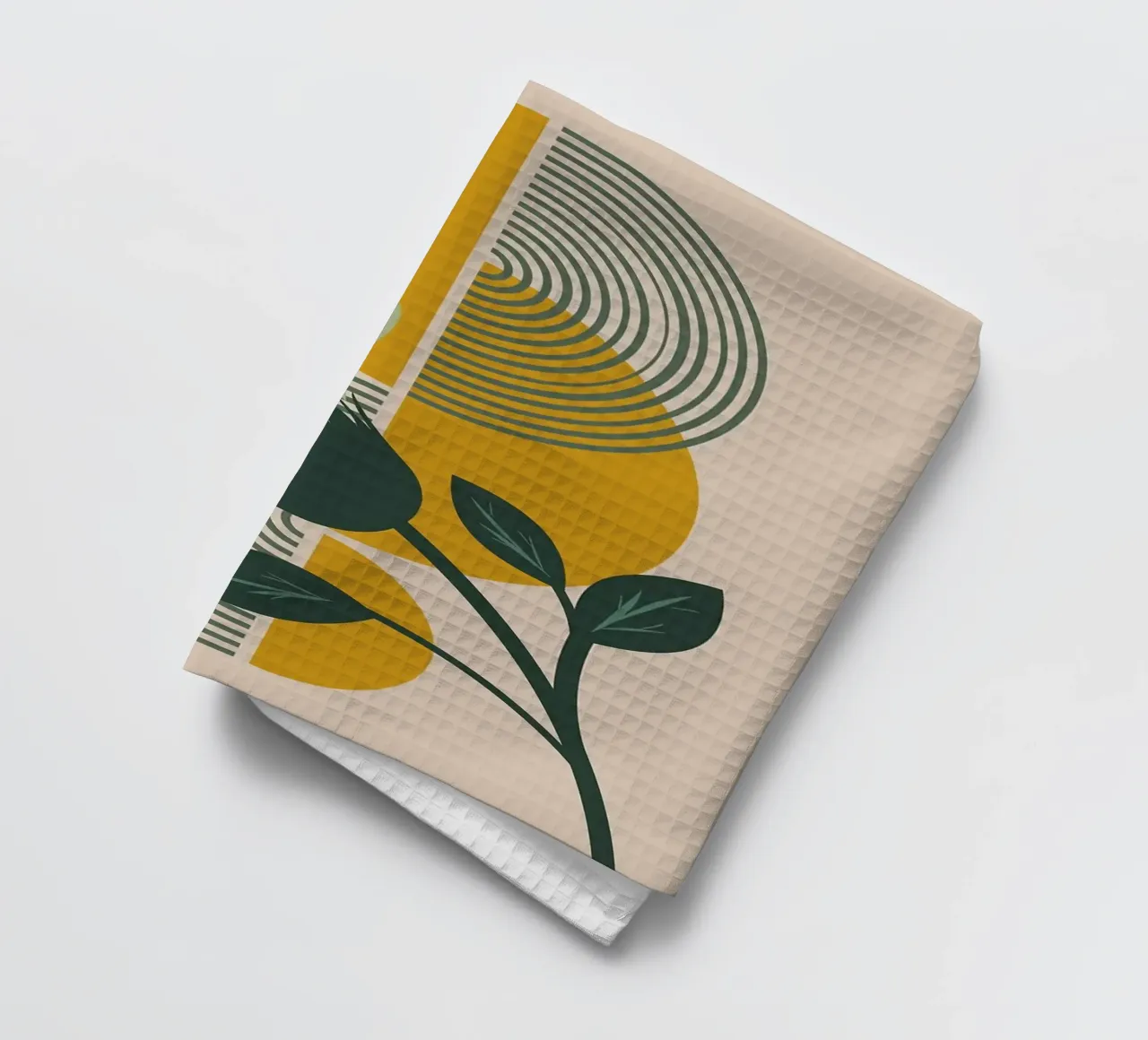 Arte floreale astratta canovaccio da cucina da MinimalistDesign