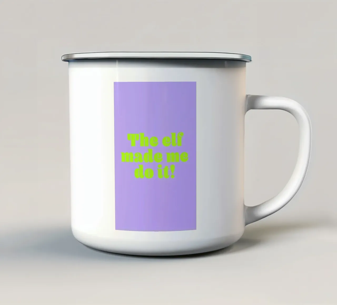 The Elf Made Me Do It tazza in smalto da Ayleen