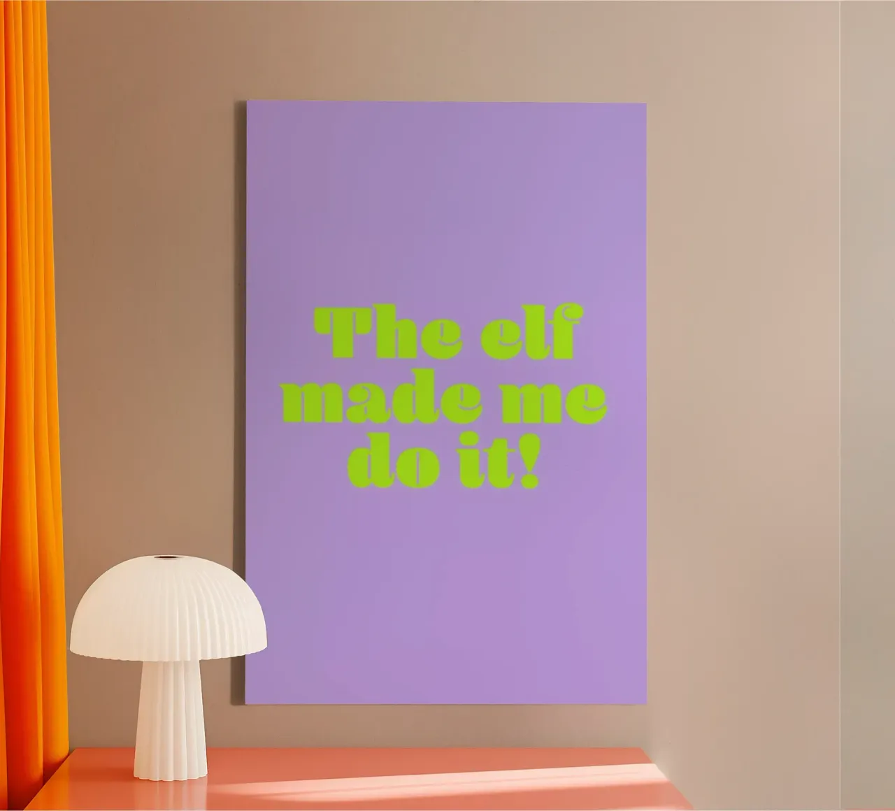 The Elf Made Me Do It canvas by Ayleen