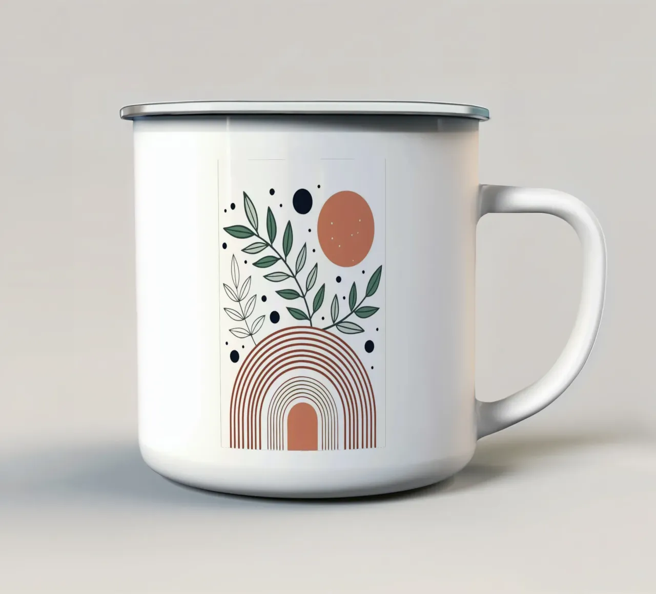 Arcobaleno Boho tazza in smalto da MinimalistDesign