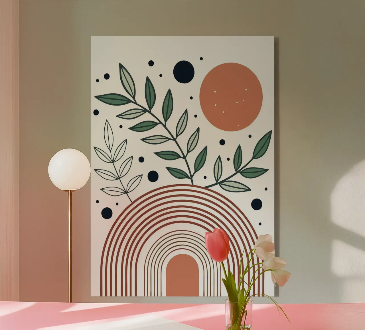 Boho Rainbow acrylic glass by MinimalistDesign