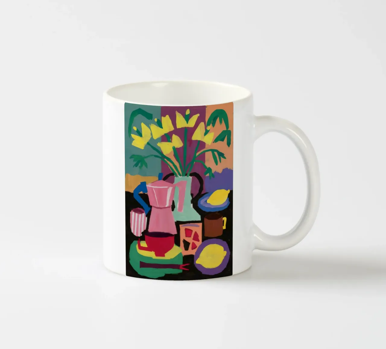 Quiete della giungla d'ametista tazza in ceramica da Fable Tempa