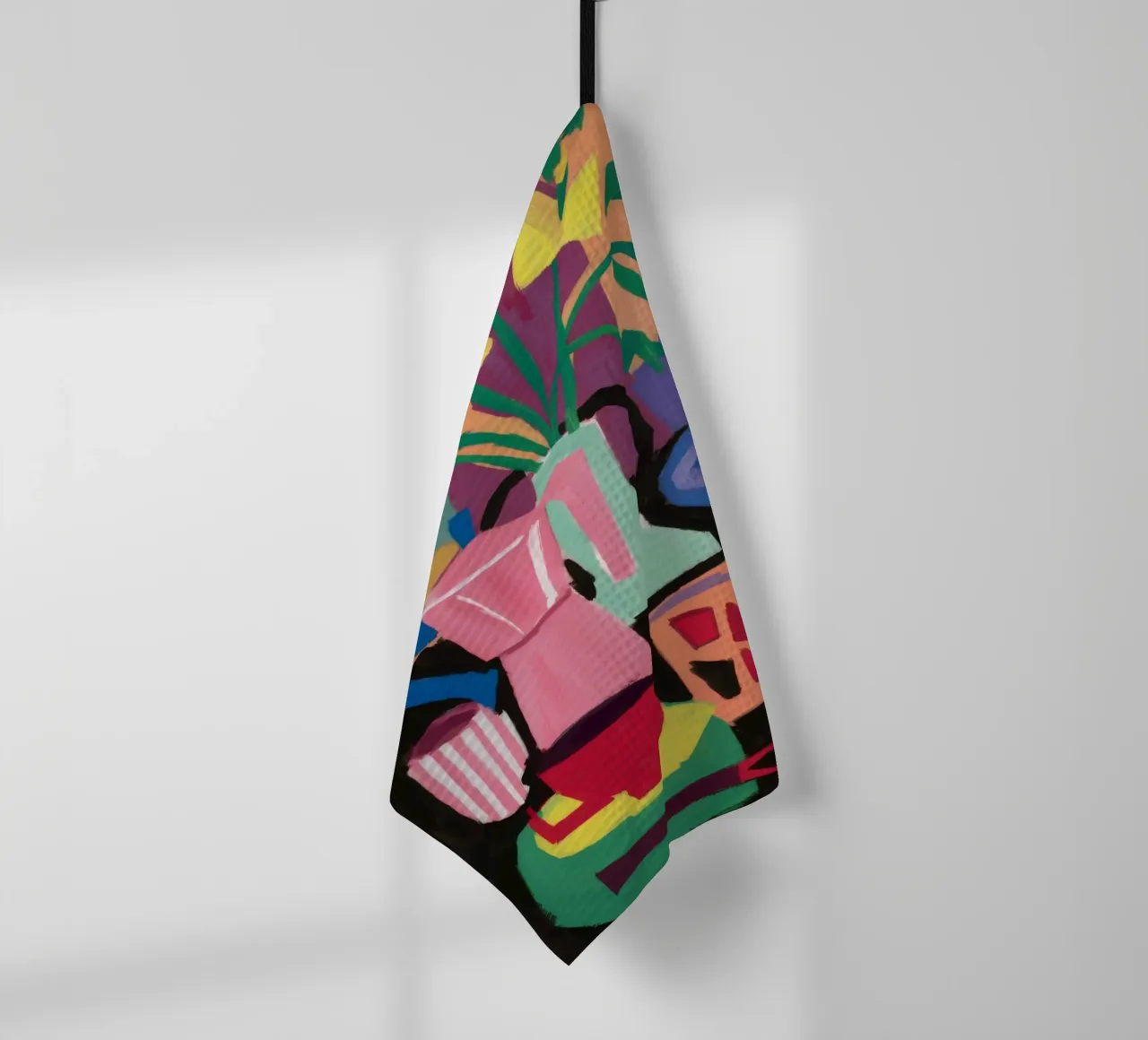 Amethyst Jungle Stillness tea towel by Fable Tempa