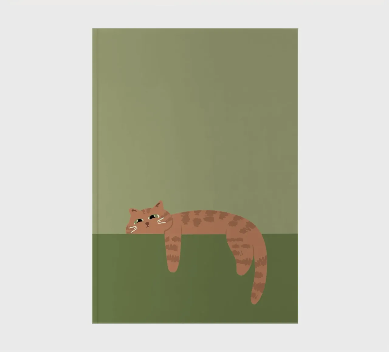 ginger cat lazy notebook by animal story home