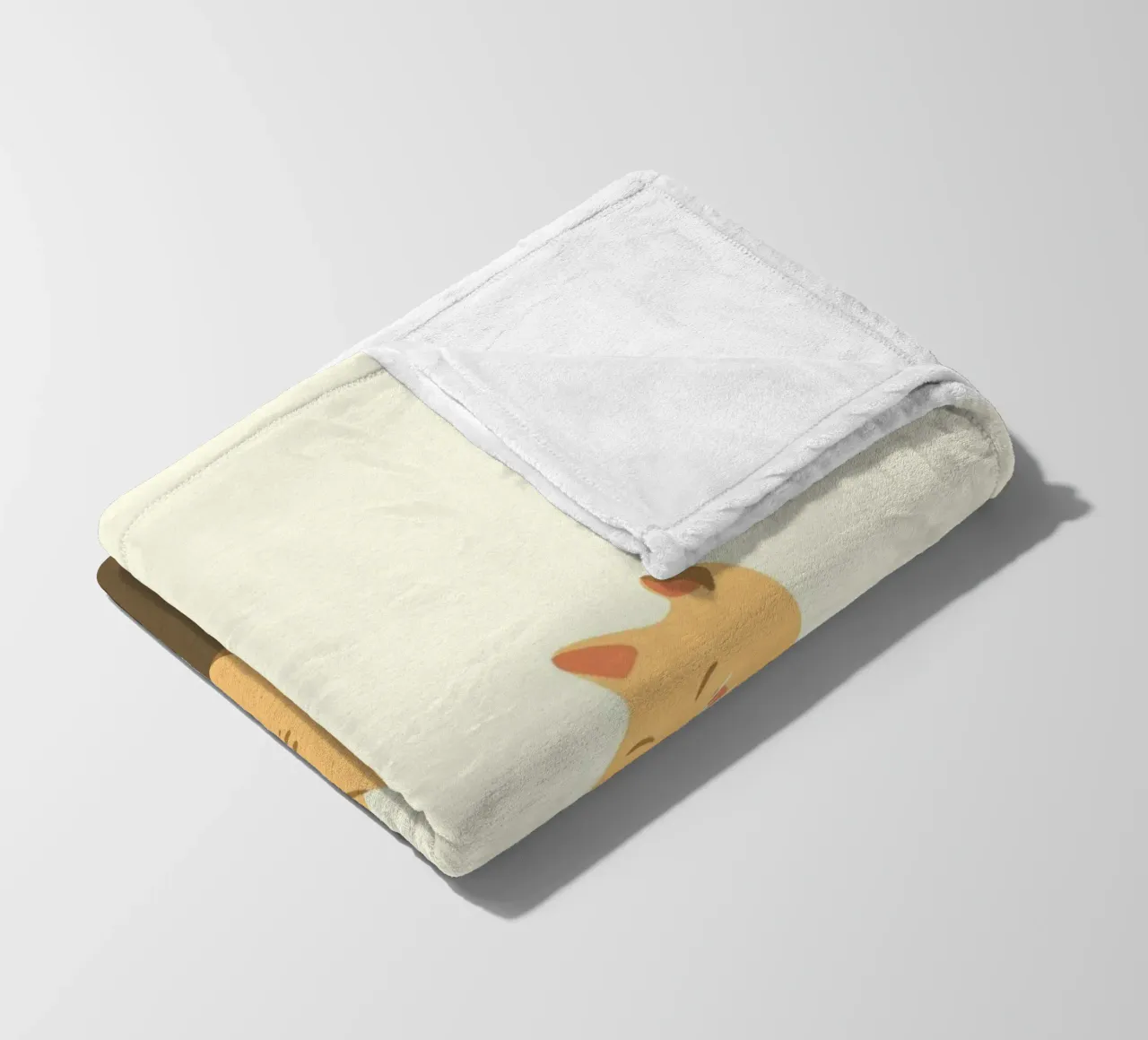 cartoon cat playing fleece blanket by animal story home