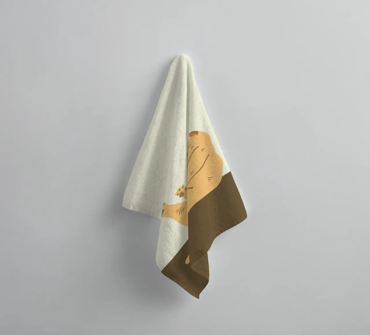 cartoon cat playing towel by animal story home
