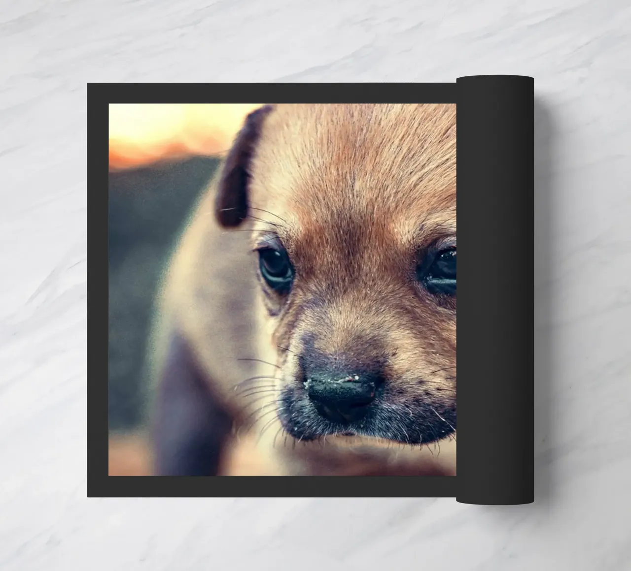 brown fur soft doormat by animal story home