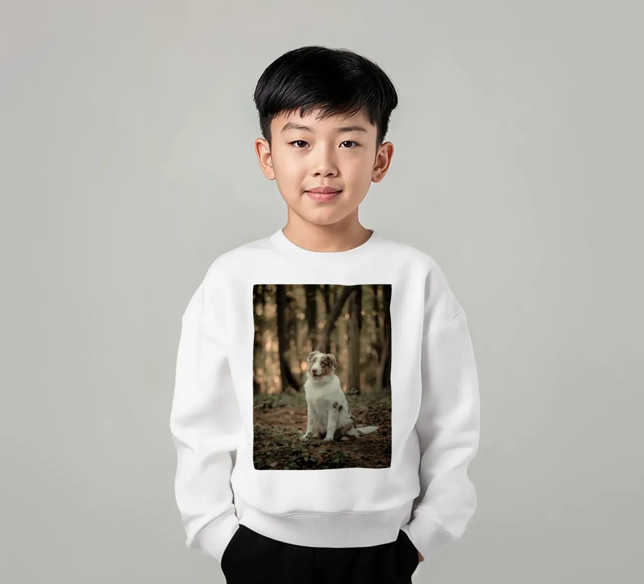 cucciolo nella foresta felpa bambino da animal story home