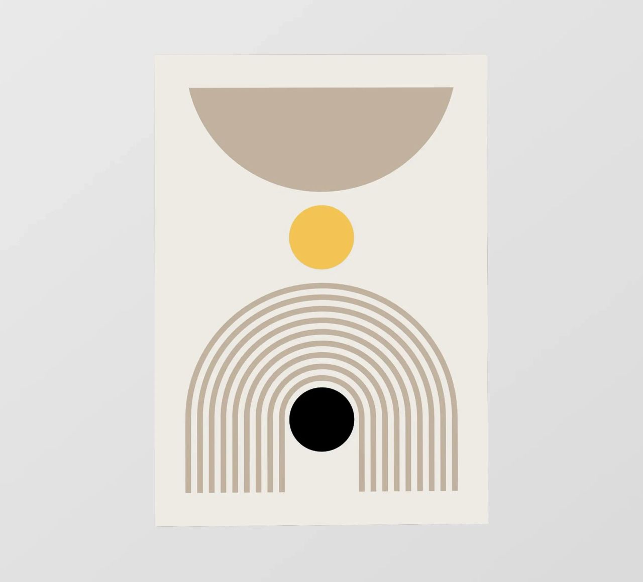 Stampa d'arte geometrica astratta pellicola backlit da MinimalistDesign