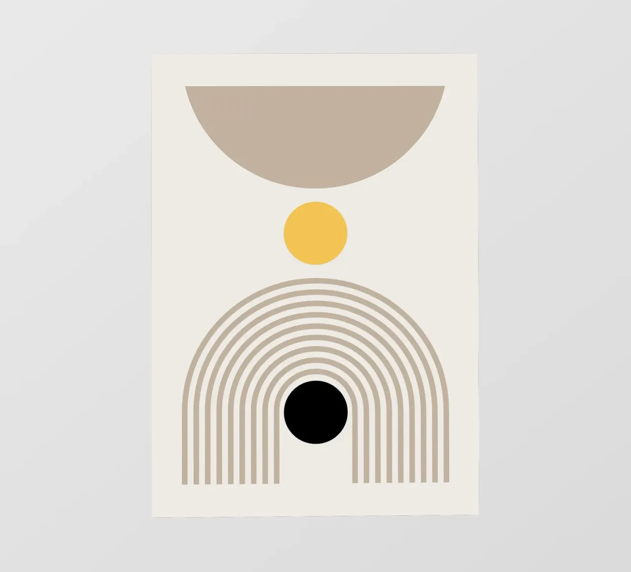 Stampa d'arte geometrica astratta pellicola backlit da MinimalistDesign