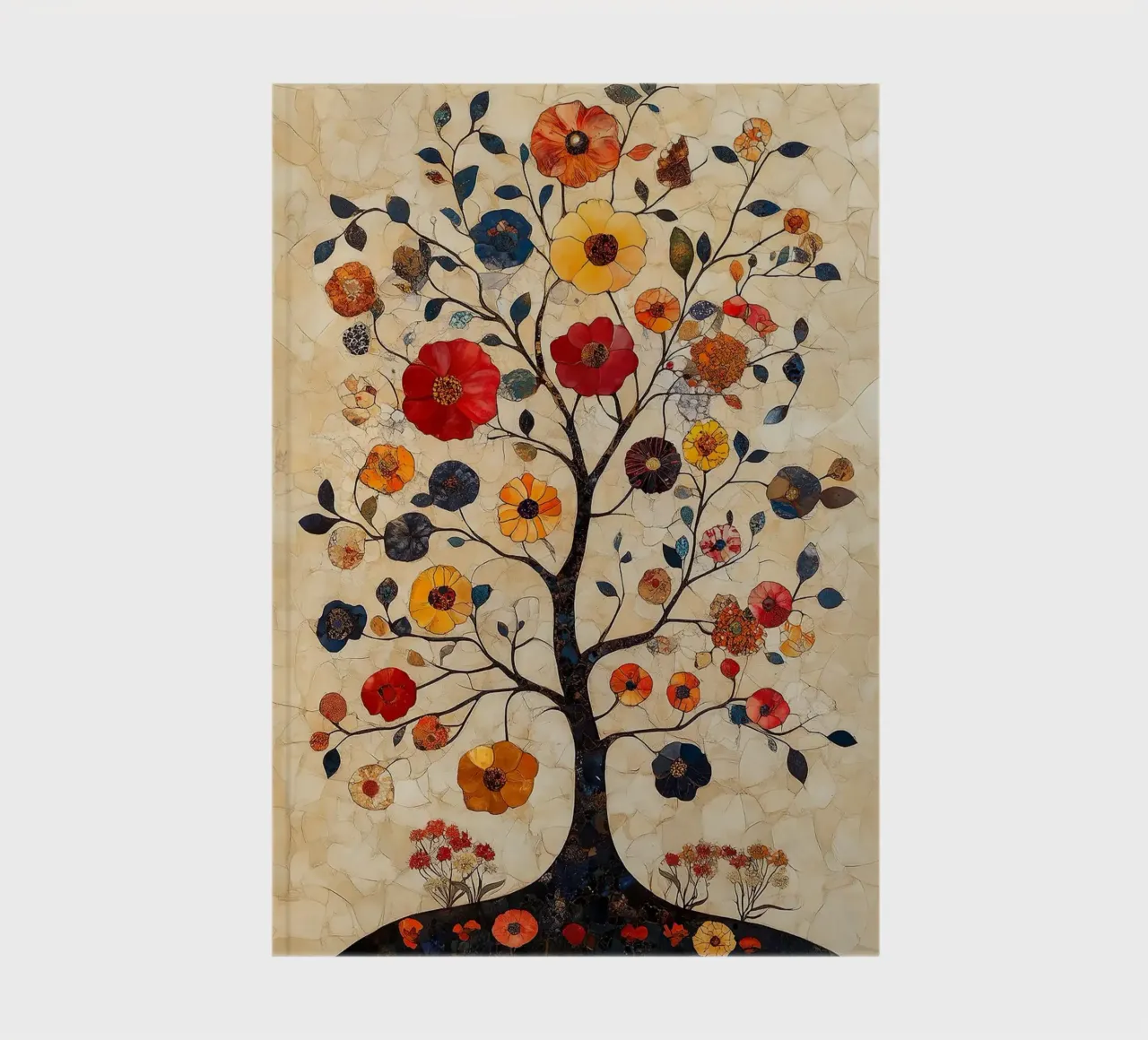 Bloemenboom Mozaïek notitieboek van MinimalistDesign
