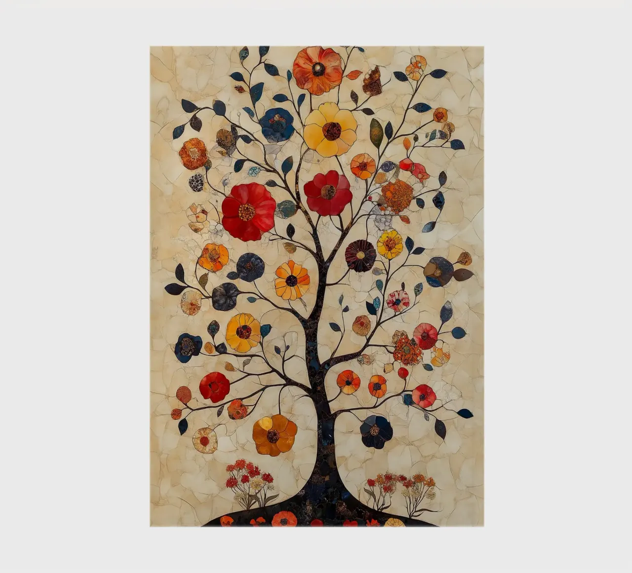 Bloemenboom Mozaïek notitieboek van MinimalistDesign