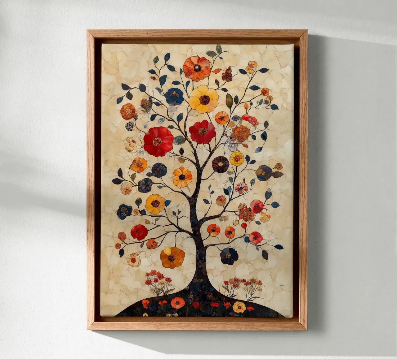 Floral Tree Mosaic canvas by MinimalistDesign