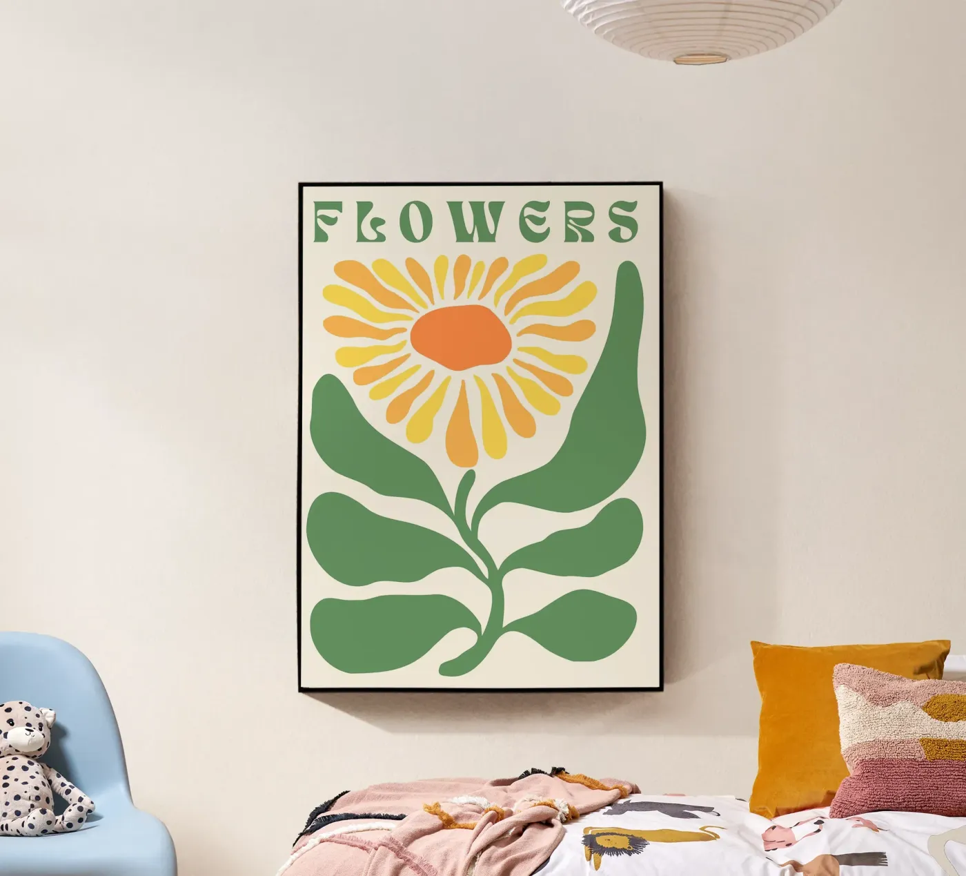 Illustrazione floreale plexiglass da MinimalistDesign