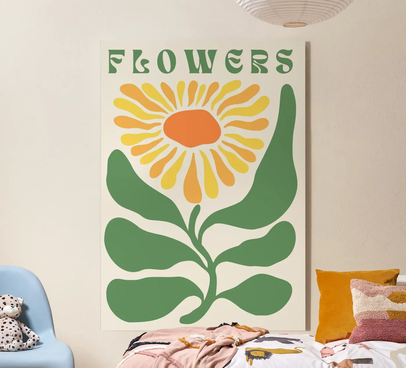Illustrazione floreale plexiglass da MinimalistDesign