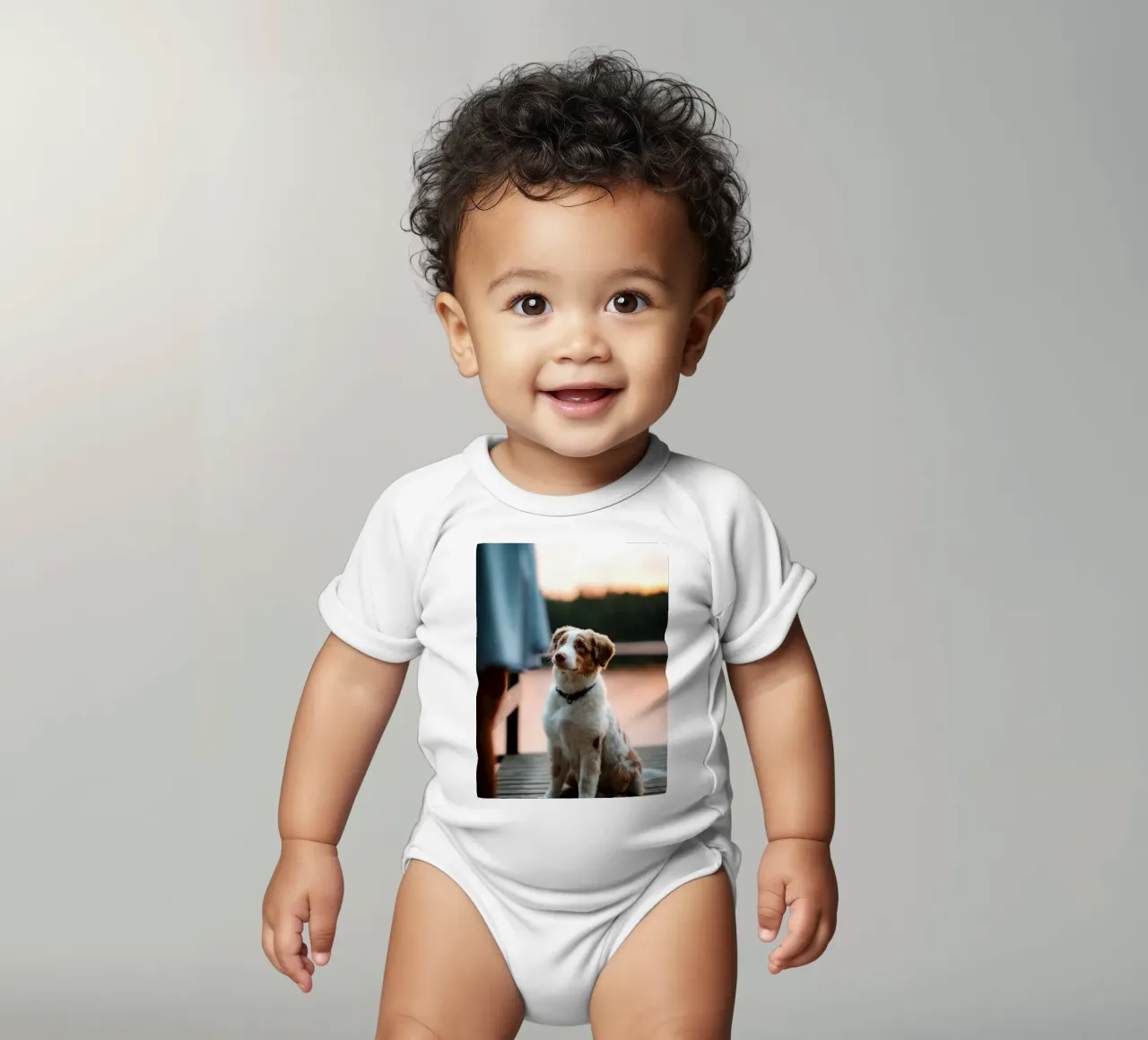 buon cucciolo body neonato maniche corte da animal story home