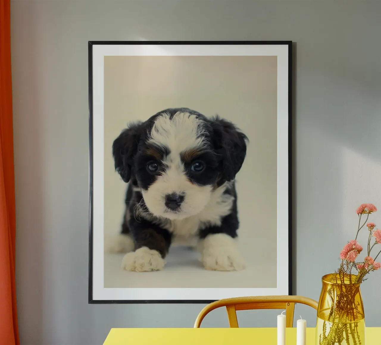 puppy speels portret hahnemühle van animal story home