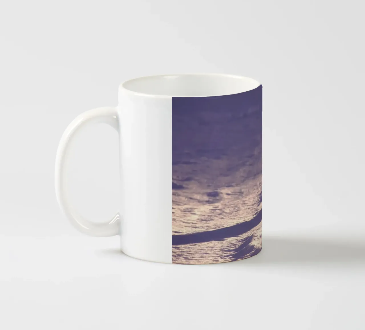 volpe artica sulla neve tazza in ceramica da animal story home
