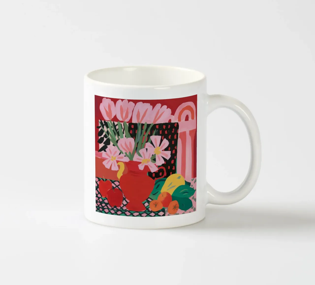 Arco di tulipani in fiore tazza in ceramica da Fable Tempa