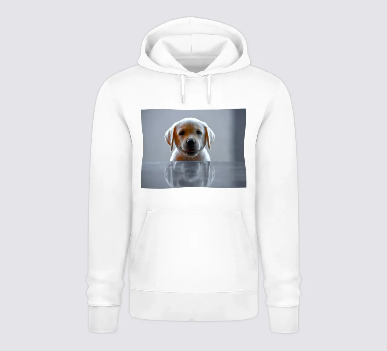cucciolo di labrador riflessione felpa con cappuccio da animal story home