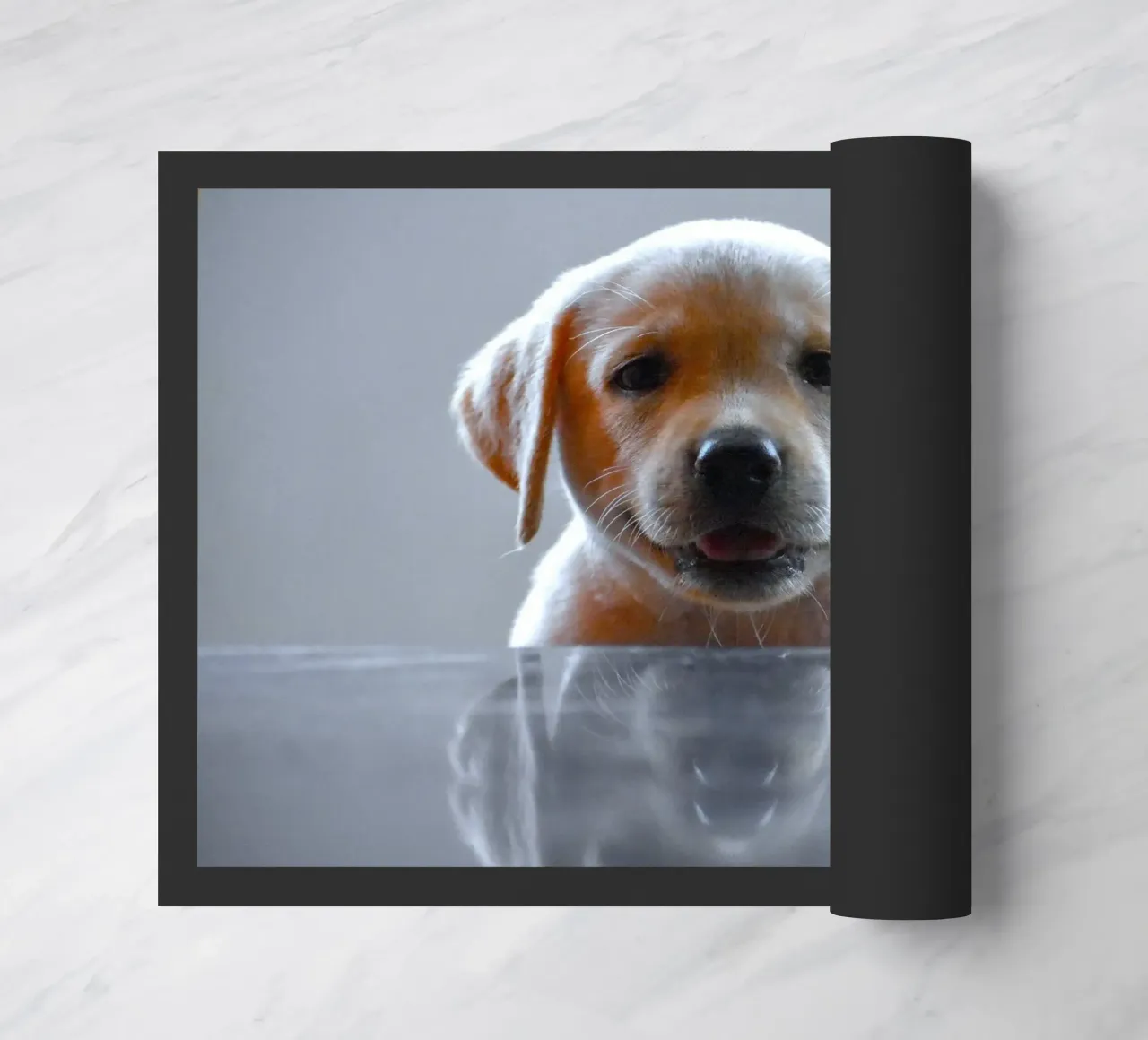 cucciolo di labrador riflessione zerbino da animal story home