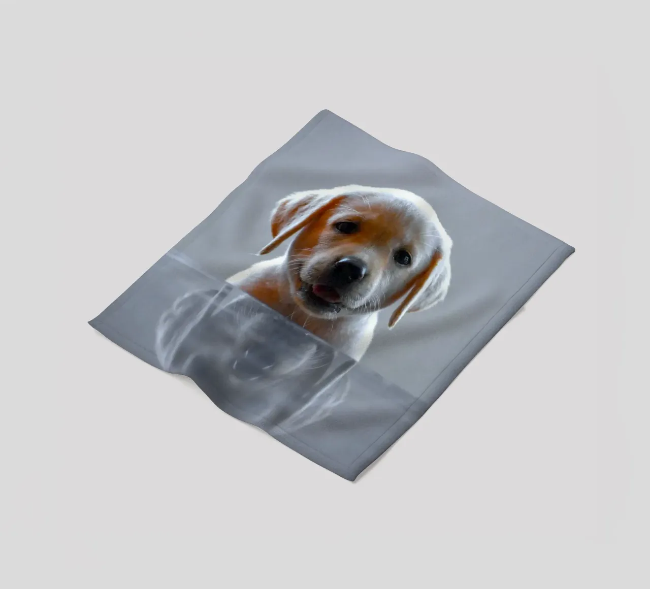 cucciolo di labrador riflessione coperta in pile da animal story home