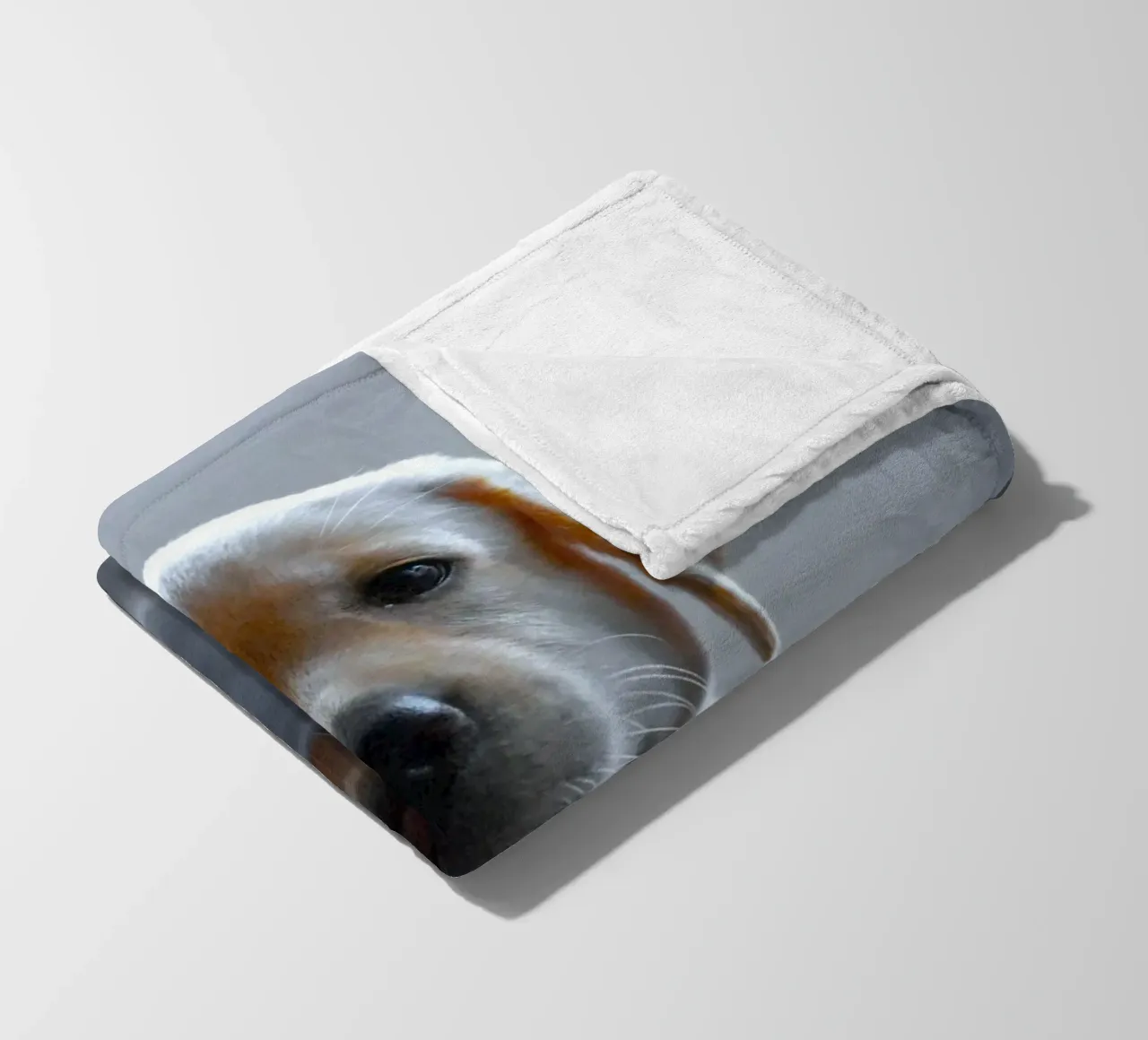 cucciolo di labrador riflessione coperta in pile da animal story home
