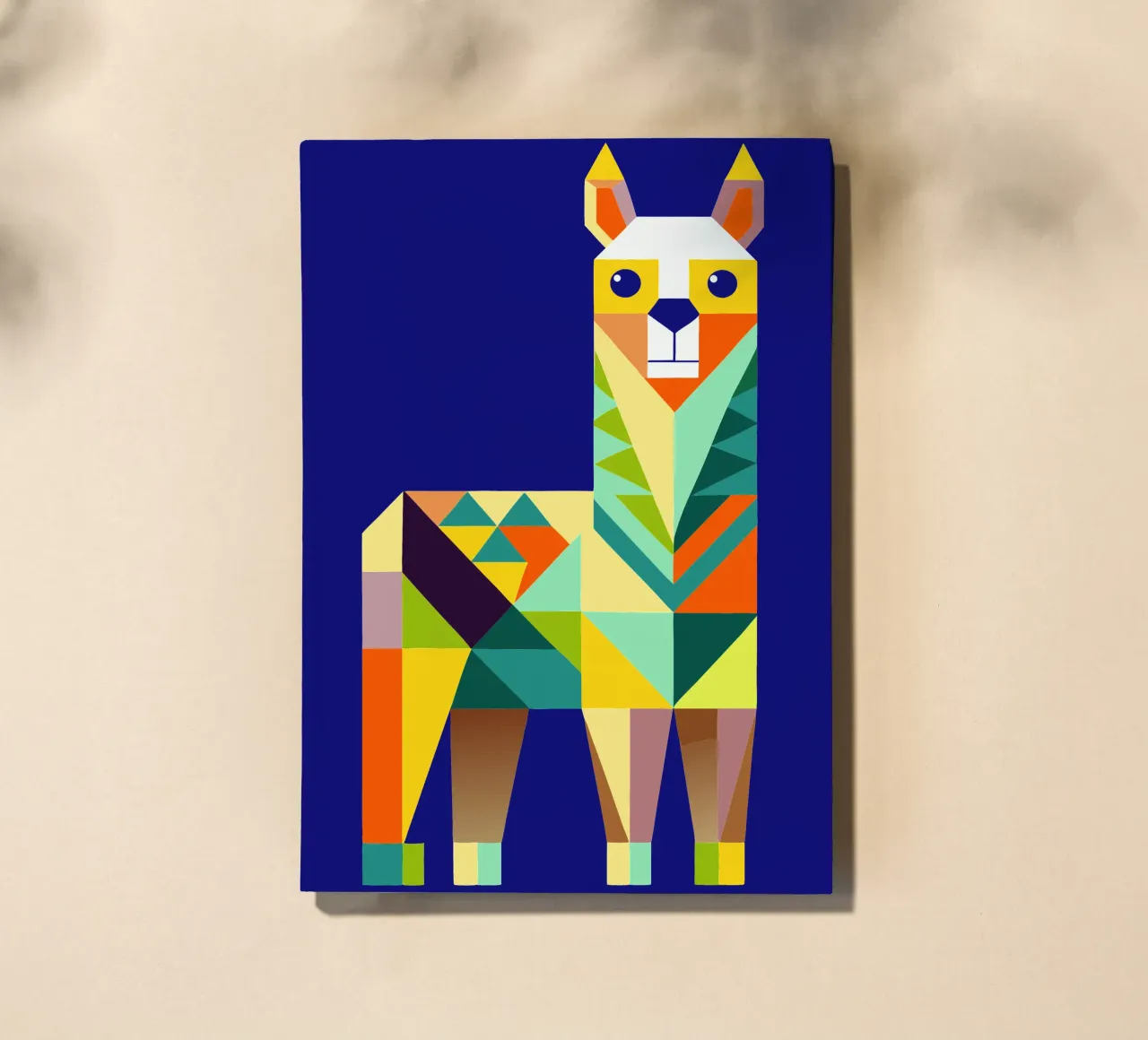 llama geometrics ilustration notebook by nemaro