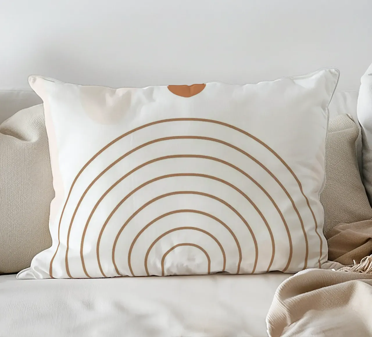 Minimal Abstract Arches 3 decorative cushion by MinimalistDesign